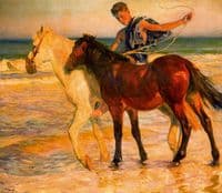 Caballos en la playa