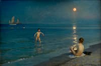 Boys Bathing at Skagen, Summer Evening