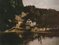 Houses on the slope field, Saut du Doubs