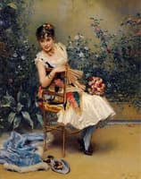 Aline with Flowers