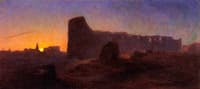 Sunset on the Colosseum, rome