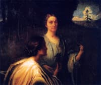 Anna Grainger Daingerfield and Unidentified Figure