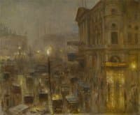 Return from the Matinée, Piccadilly Circus