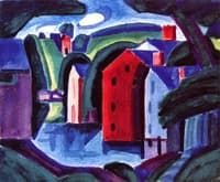 Motive of Space and Form - A New Jersey Village (Montville) (study)