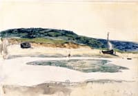 Boats Aground on a Riverbank