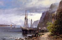 View of Palisades on the Hudson