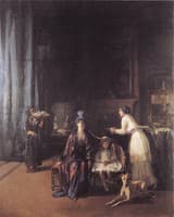 The Artist's Studio: Lady Hazel Lavery with her Daughter Alice and Stepdaughter Eileen