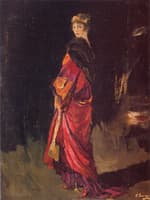 Study for Hazel in Rose and Gold