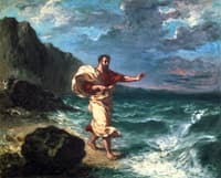 Demosthenes Declaiming by the Seashore