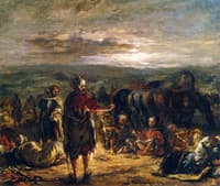 An Arab Camp at Night