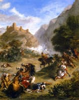 Arabs Skirmishing in the Mountains