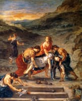 Saint Stephen Borne Away by His Disciples