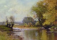 Wooded River Landscape