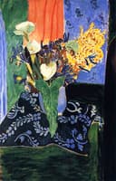 Calla Lilies, Irises and Mimosas