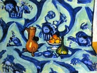 Still LIfe with Blue Tablecloth