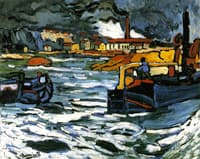 A Barge on the Seine River