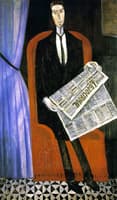 Portrait of an Unknown Man Reading a Newspaper