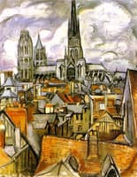 Roofs and the Cathedral of Rouen