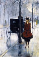 Street Scene with Woman, Berlin