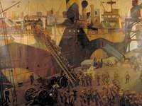 Troops Embarking at Southampton for the Western Front