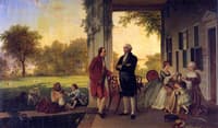 Washington and Lafayette at Mount Vernon, 1784
