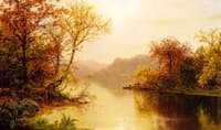 Mountain Lake in Autumn