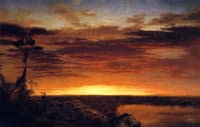 Parting Day / Dies like the dolphin, whom each/ Pang imbues/ With a new colour as it gasps/ away