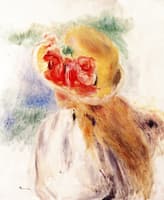Young Girl in a Flowered Hat