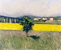 Field and Pont d'Argenteuil