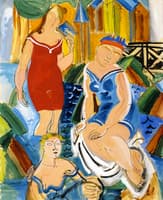 Three Bathers