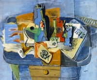 Still LIfe with a Bottle of Bass and the Ace of Clubs
