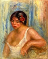 Young Woman with a Rose in Her Hair