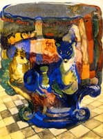 Goblet with Fox and Roebuck