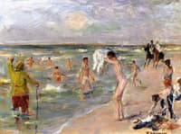 Young Boys Bathing at Zandvoort
