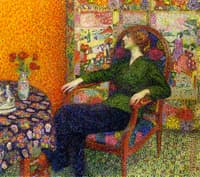 Woman in a Green Blouse