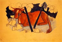 Lying Red Cow