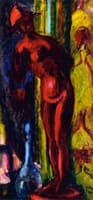 Red Nude Statue