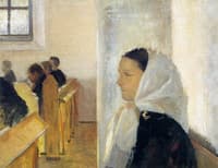 Young Girl with White Scarf in the Skagen Church