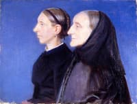 Portrait of Ane Hedvig Brøndum and Her Daughter Hulda