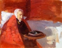 Ane Hedvig Brøndum in a Red Room