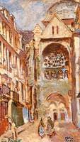 La rue Picquet, Dieppe, France