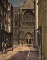 La rue Pecquet, Dieppe, France