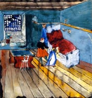 Interior with Man and Woman in Old German Costume