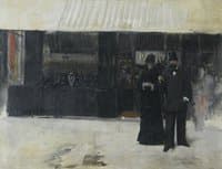 Couple devant une bijouterie