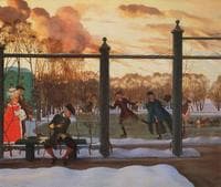 Winter. The Skating Rink