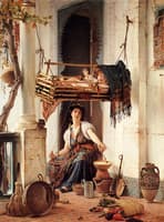 An Algerian Mother and Child
