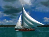 Caribbean Fishing Sailboat