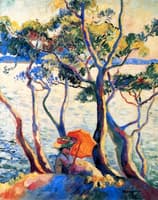 Jeanne with an Umbrella, Cavalière