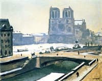 Notre Dame under Snow