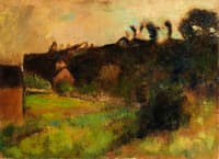 Houses at the Foot of a Cliff